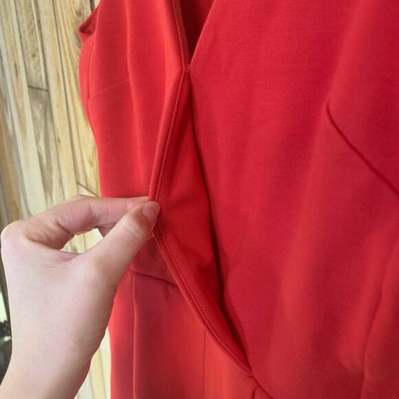 French Connection Marie V-Neck Jumpsuit in Red Size 4 Women's Valentines Day - Picture 5 of 12